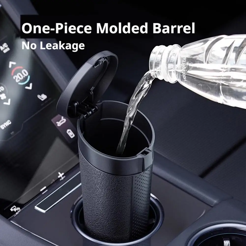 Cup Shape Car Trash Can Portable Vehicle Garbage Bin Pop-up Lid Mini Car Interior Waste Storage Bucket Car Organizer Accessory