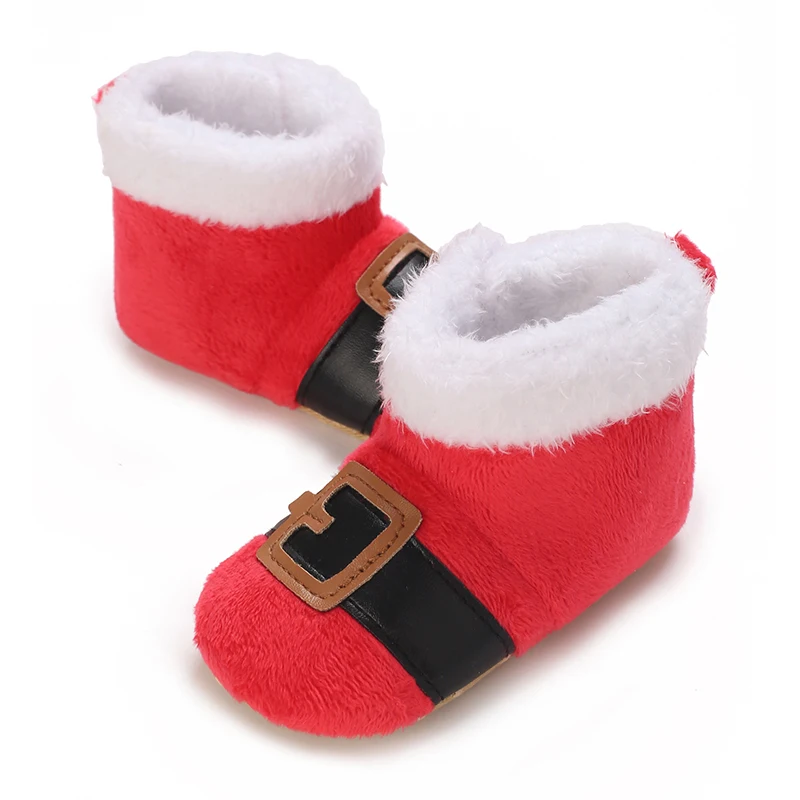 Weihnachtliche warme Winterschuhe für Männer und Frauen 0-18M Neugeborene Weihnachts-Cosplay Niedliche Cartoon-Kinder-Anime-Schuhe – Detail 5