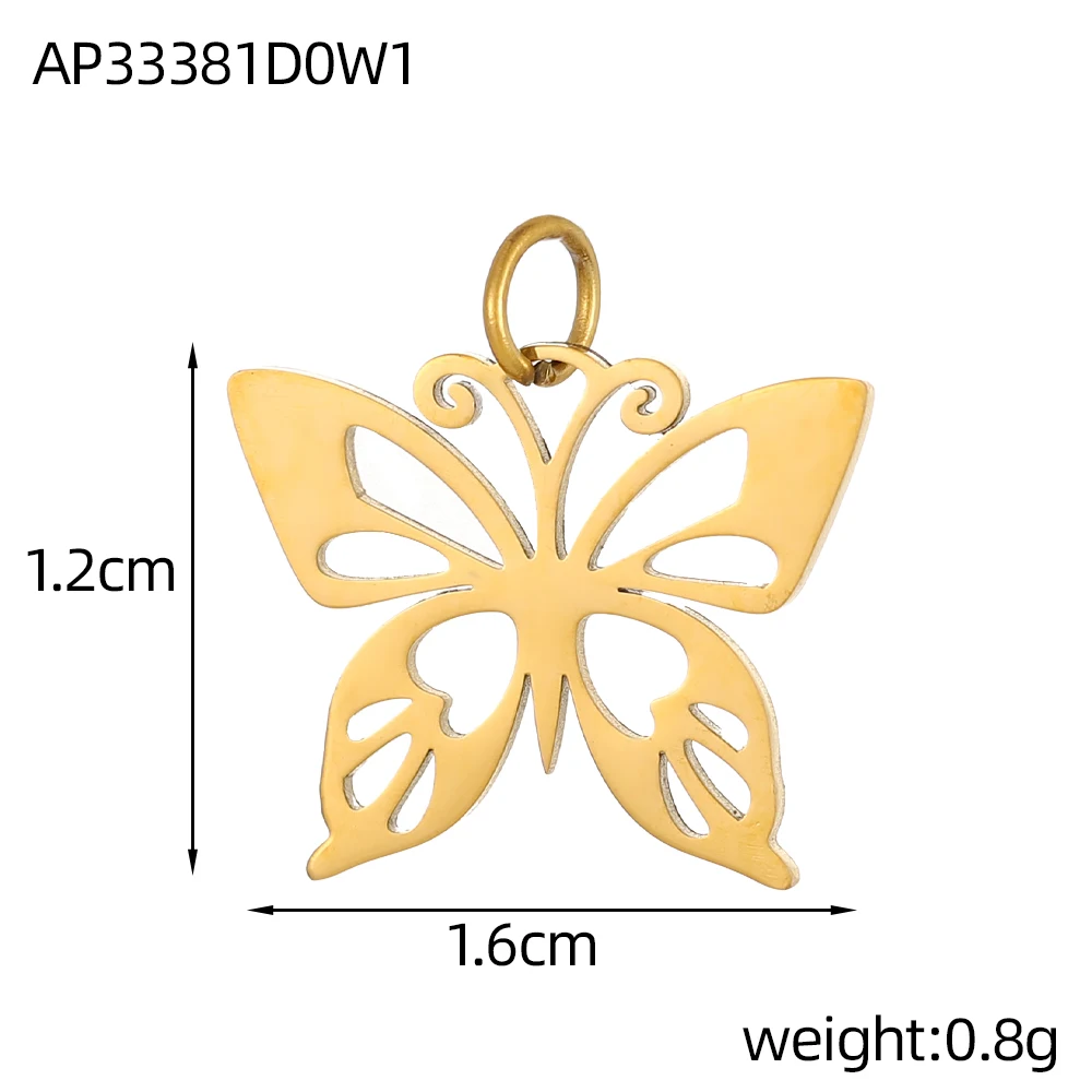 CARLIDANA Ins Style Two-Sided Delicate DIY Charm Christmas Halloween Charm Pumpkin Butterfly Ghost Snowflake Jewelry Pendant