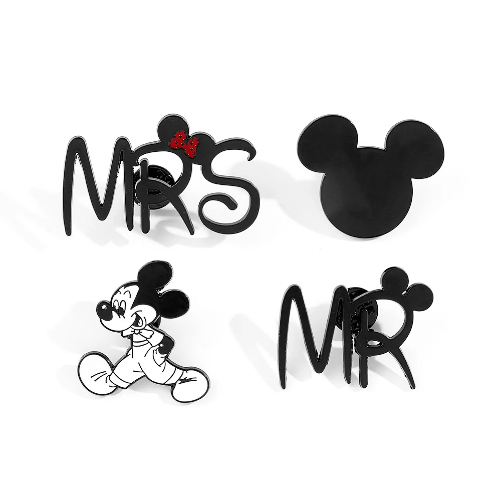 Disney Cartoon Cute Creative Mickey Mouse Enamel Pins for Fans Backpack Bag Hat Accessories Birthday Children\'s Day Gifts