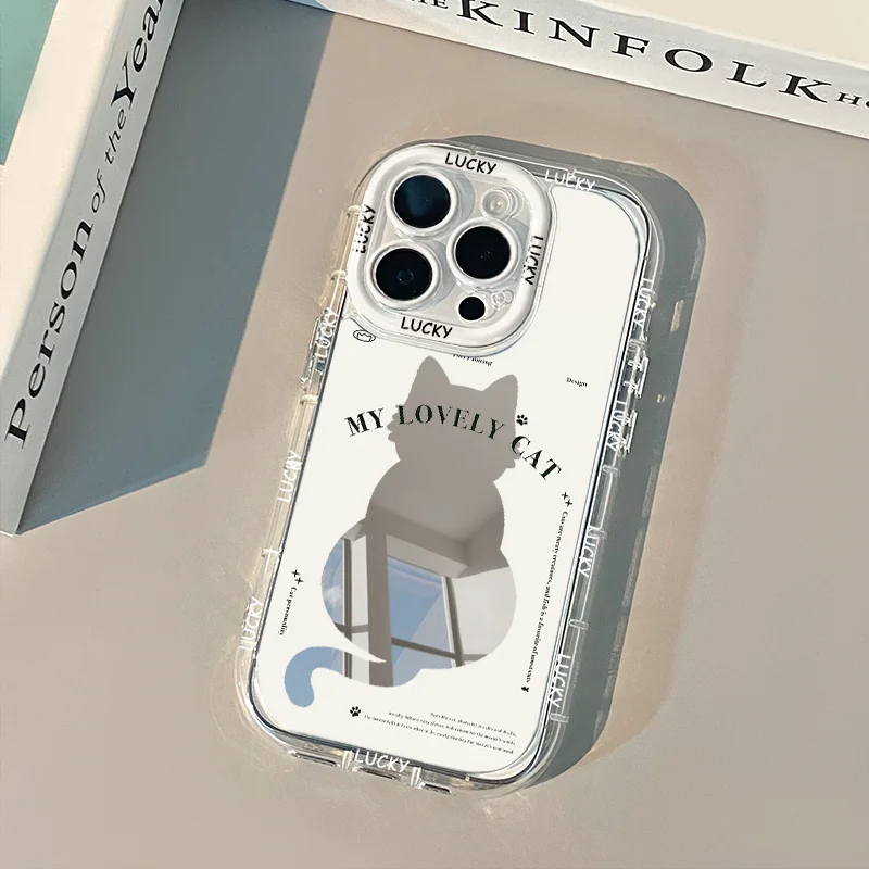 Niedliche Hasenohren Air Cushion Spiegel Handyhülle für iPhone 17 15 14 16 Pro Max 13 12 11 Pro XR XS 7 8 Plus 17Air Süße Mädchenhülle – Detail 11