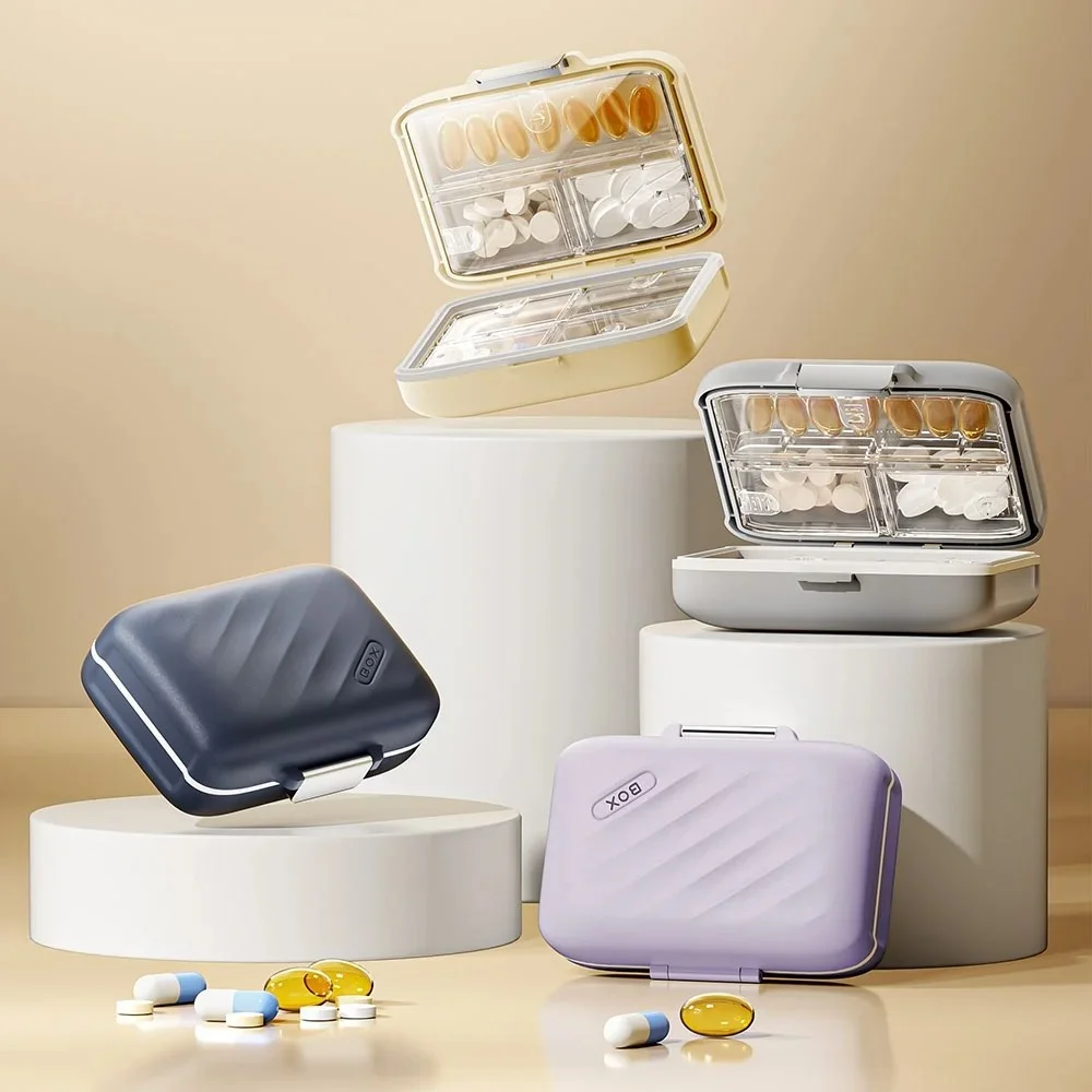 

Новый Портативный Премиум-органайзер для таблеток на 7 дней (7 отсеков) для путешествий: контейнер для хранения витаминов, лекарств, рыбьего жира