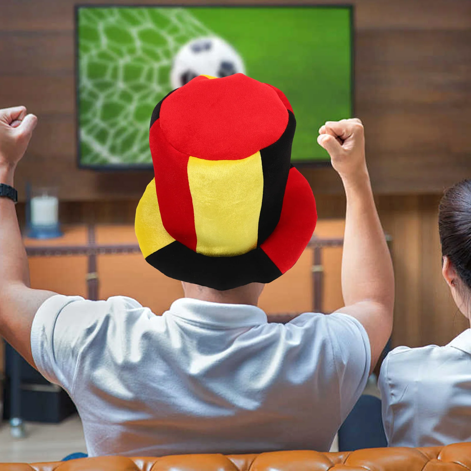 

Soccer Party Hat Germany Bavarian Oktoberfest Costume Accessories Clown Cheerleader Fan Adult Multi Color Comfortable Breathable