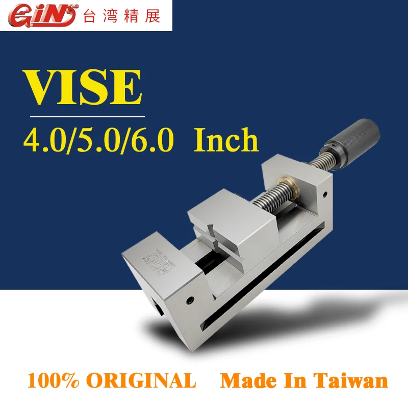 4/5/6 Inch Precision Grinding Toolmaker Vise,Bench Vise - Hardened Surfaces, Accuracy 0.004mm and Versatile,Gin Original