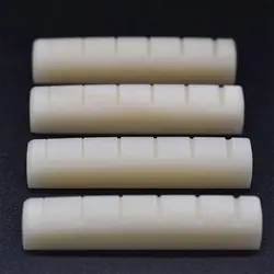 Guitar UNBLEACHED BONE Nut 43/44/45mm Acoustic Folk Saddle 72/74/76mm Luthier DIY Bridge Builder Bone Guitar Nut