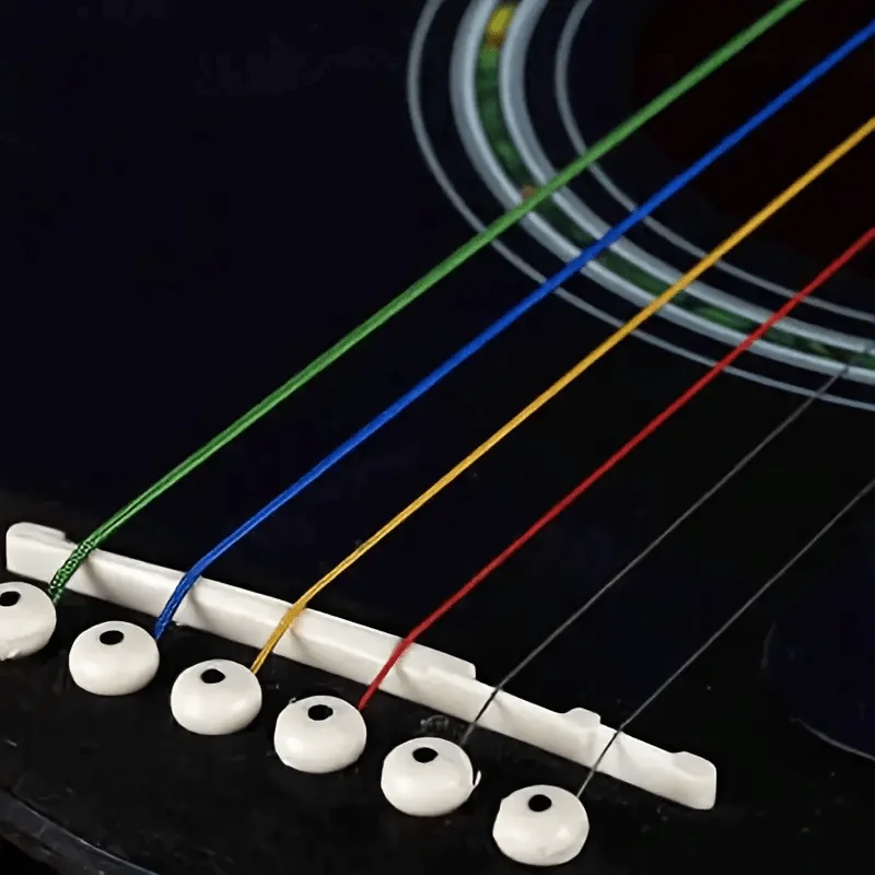 1 SET 6 Pieces Copper Guitar Strings 1-6 for Classical Classic Steel Wire Classic Acoustic Folk Guitar Parts Accessories