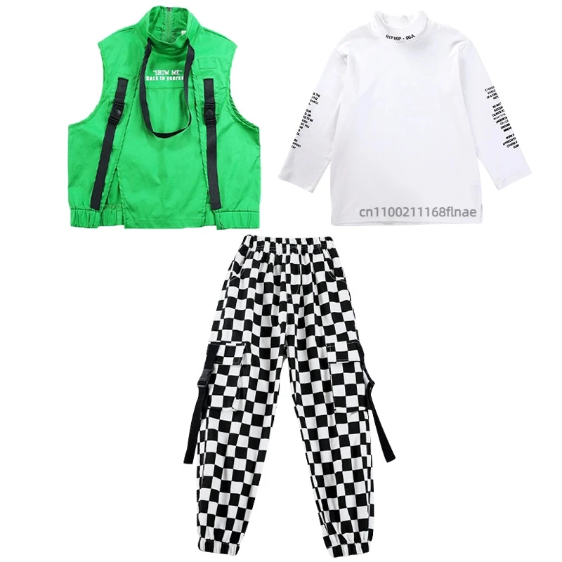 مجموعة رقص الشوارع للأطفال، علامة تجارية عصرية للأولاد، سترة وسيم، سراويل مربعة بأكمام طويلة، أداء رقص الجاز الهيب هوب