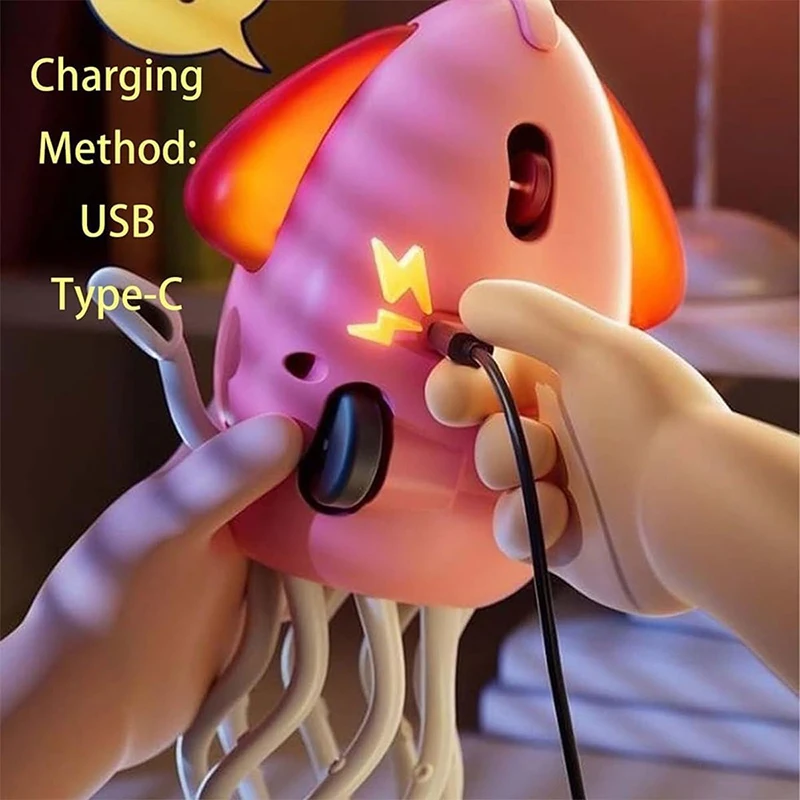 Juguete de pulpo de baile eléctrico, columpio automático, baile para gatear, evitación automática de obstáculos, juguete con Sensor de pulpo con música LED para niños