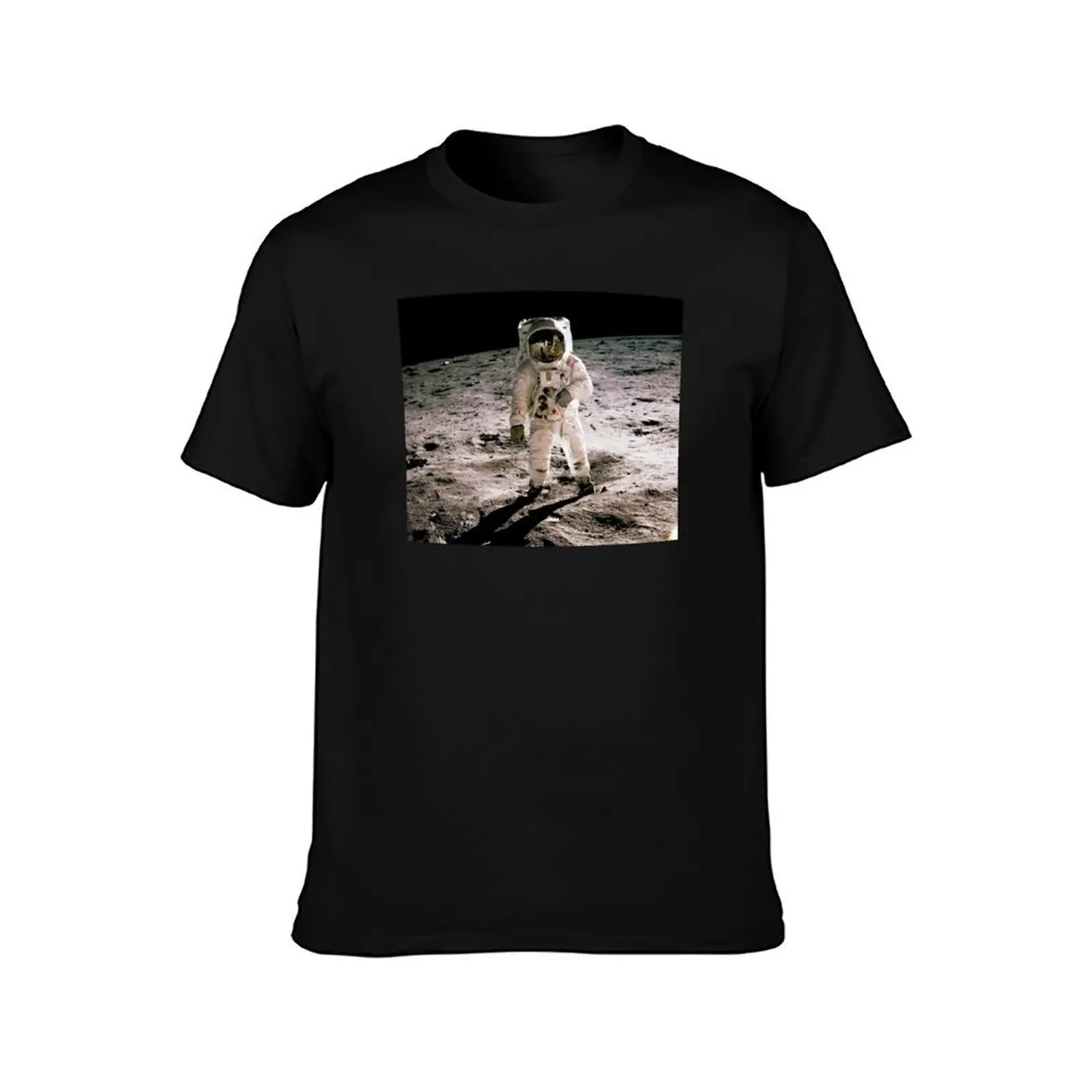 Buzz Aldrin On The Moon T-Shirt Work Casual Loose Fit T-Shirt