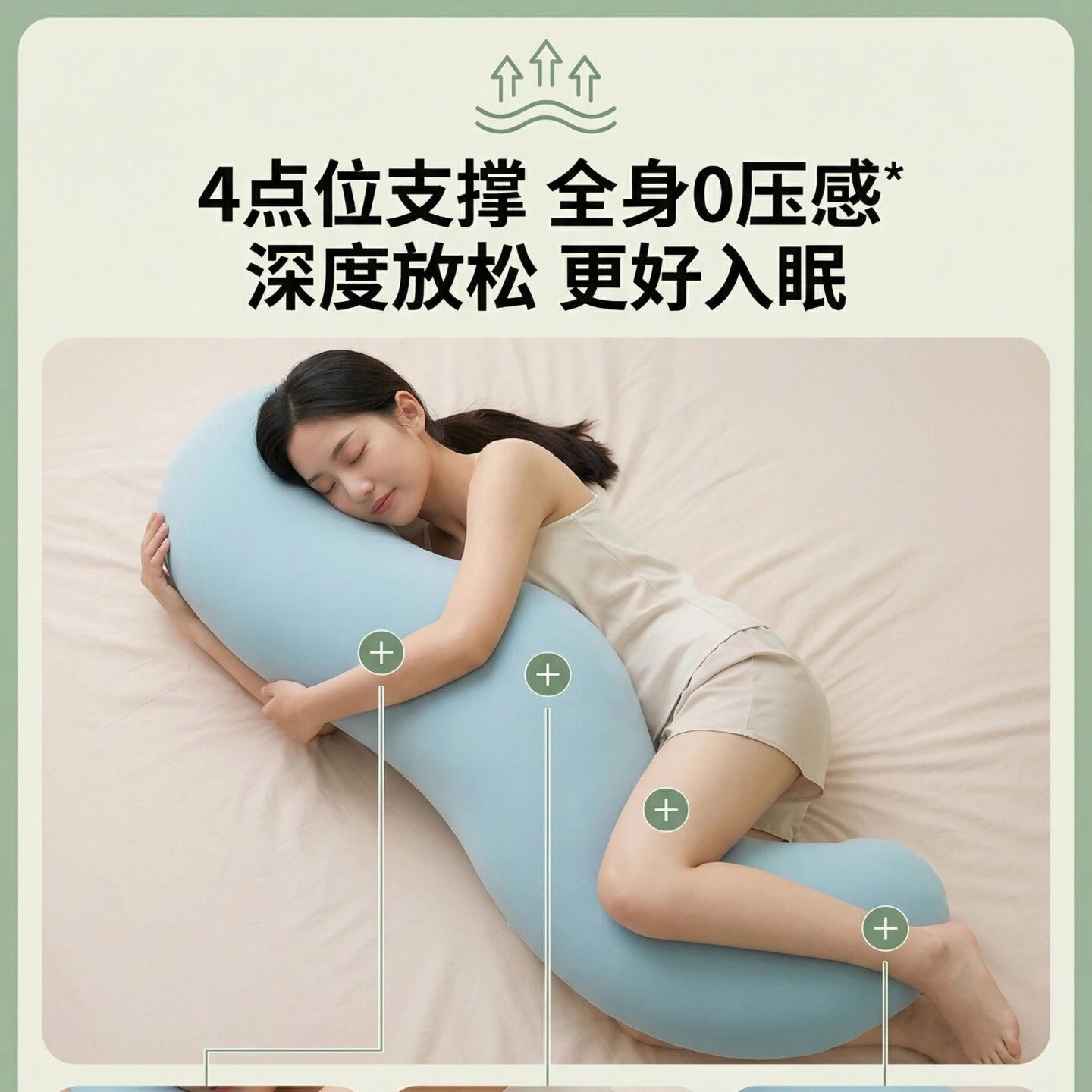 Great New Premium Sturdy Lumbar Support & Leg Elevation Cushion, Varicose Veins Relief, Knee Pillow, Pelvic Tilt Corrector.