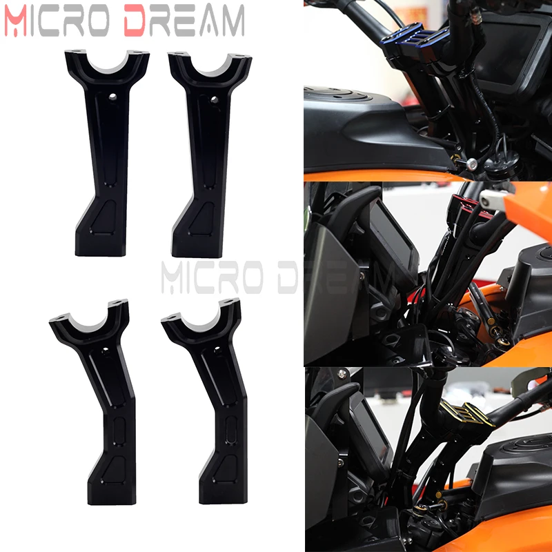 Handlebar Risers Clamp CNC Aluminium Black Motorcycle Handle Bar Mounting For Harley Pan America 1250 S RA1250 S Accessories