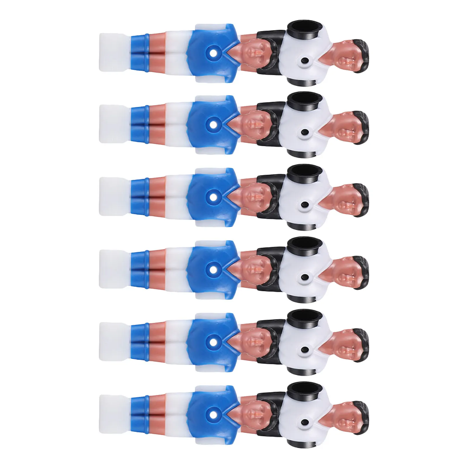 

12Pcs Replacement Foosball Athletes Set Smooth Finish ABS Construction Tournament-Style Soccer Players for Standard Table