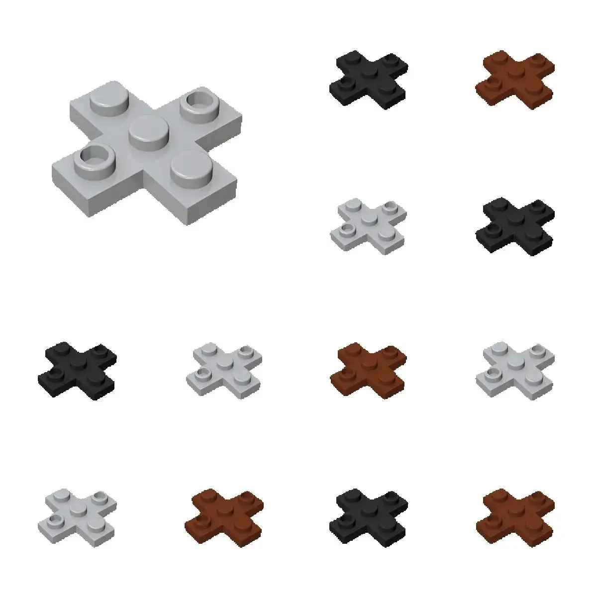 

50 шт. 15397 модифицированные 3x3 крестовые строительные блоки, высокотехнологичные пластинчатые кирпичи, образовательная идея, игрушки, детский подарок на день рождения