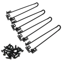 4pcs  Iron support pole hardware accessories folding bracket sofa feet dining table furniture folding table legs with screws