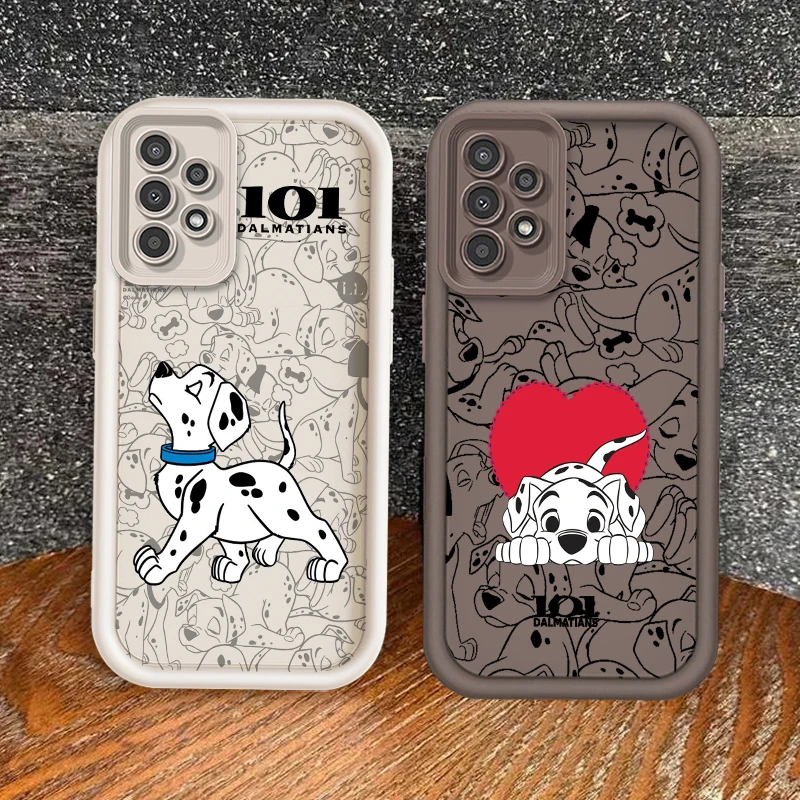 101 Dalmatian Cartoon Cute Art For Samsung A73 A71 A54 A53 A52 A51 A33 A32 A21S A14 A13 A12 A03 A04 A05 5G Eye Ladder Soft