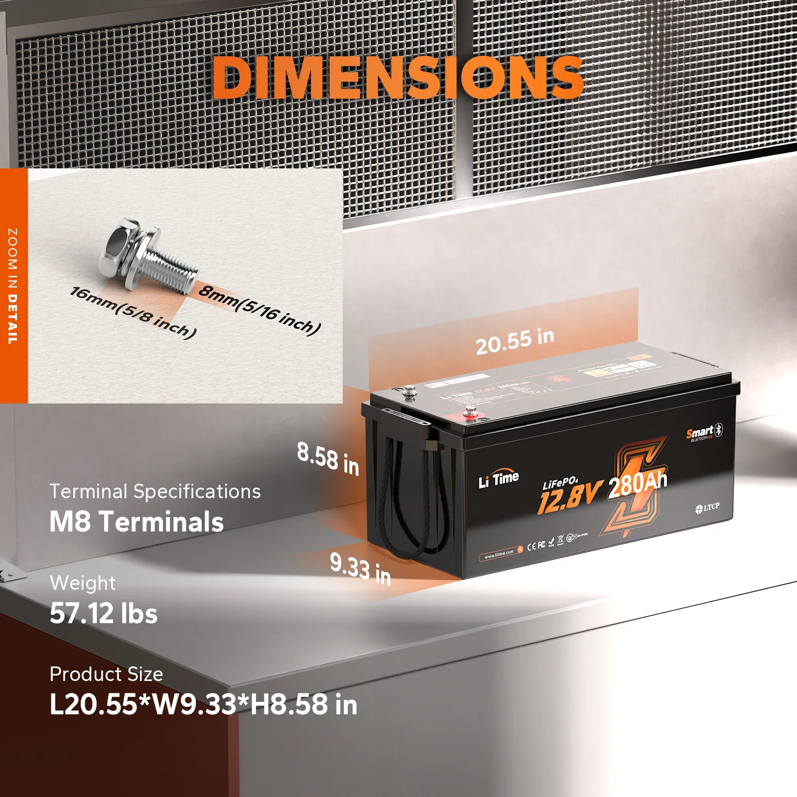 Self-Developed BMS 100%DOD Industry-leading 4000+ Recharge Cycles 12V 280Ah Bluetooth Lithium Battery