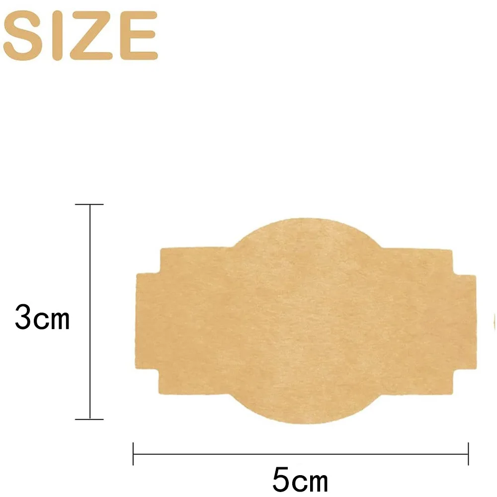 250 قطعة من علامات الكرافت الطبيعية ملصق ذاتي اللصق مخصص لعطلة الحاضر ملصقات للجرار ، هدية الكريسماس ، علامات الاسم ، برطمانات ماسون