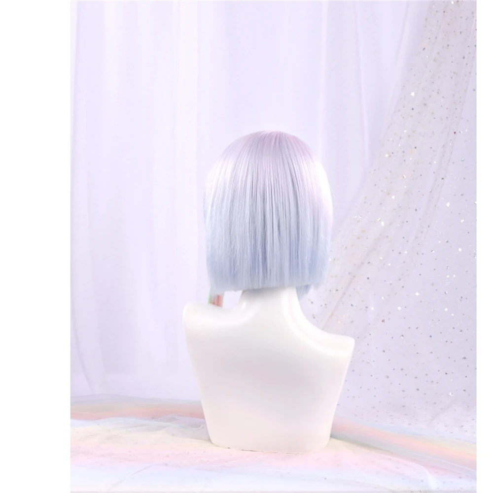 AGCOS Game Edgerunners Puck Lucy Cosplay Wig Anime Lucyna Cosplay Hair Wigs