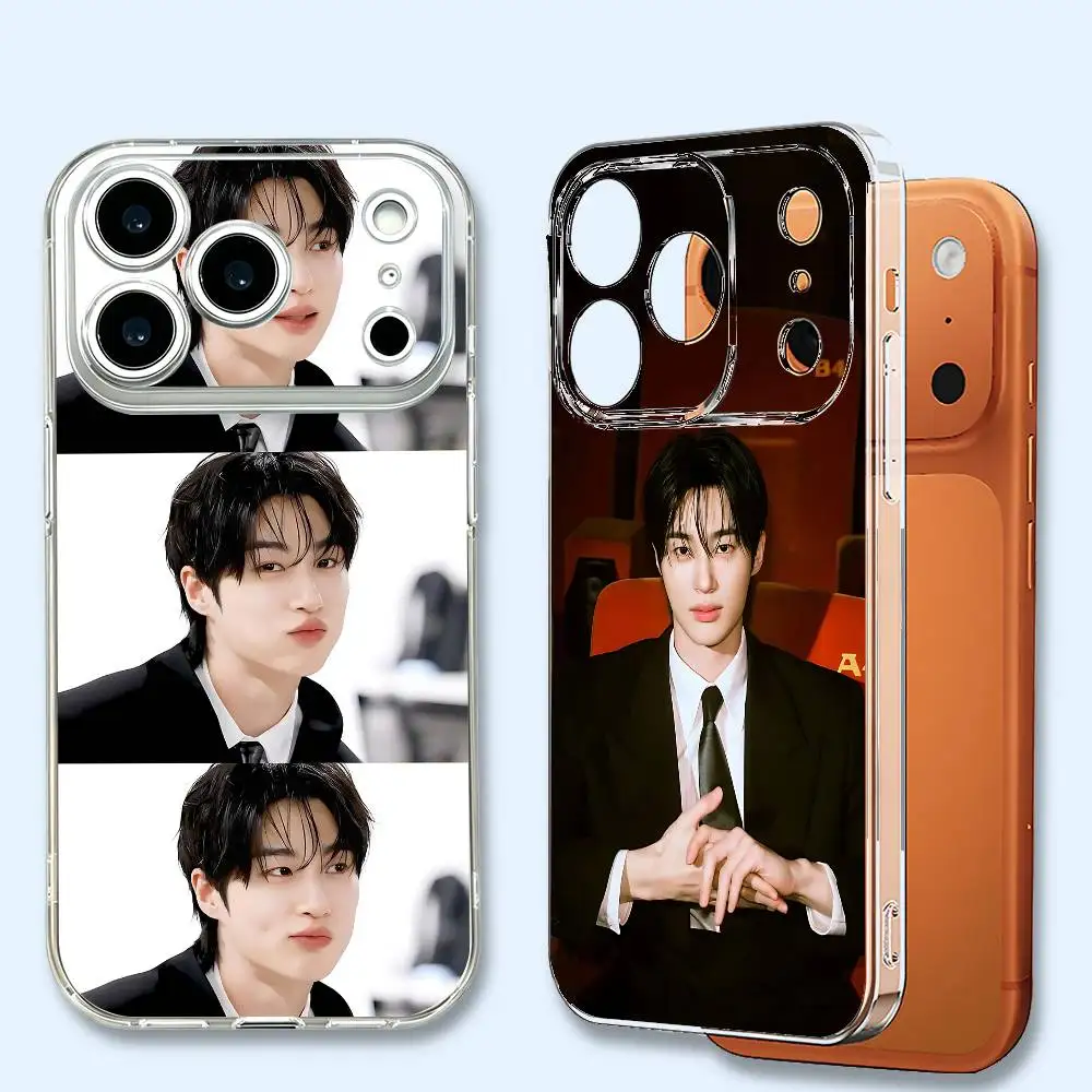 

B-Byeon W-Woo-seok Phone Cover Anti-Yellow Clear Soft TPU Case For iPhone 11 12 13 14 15 6 17 Pro Max Printed