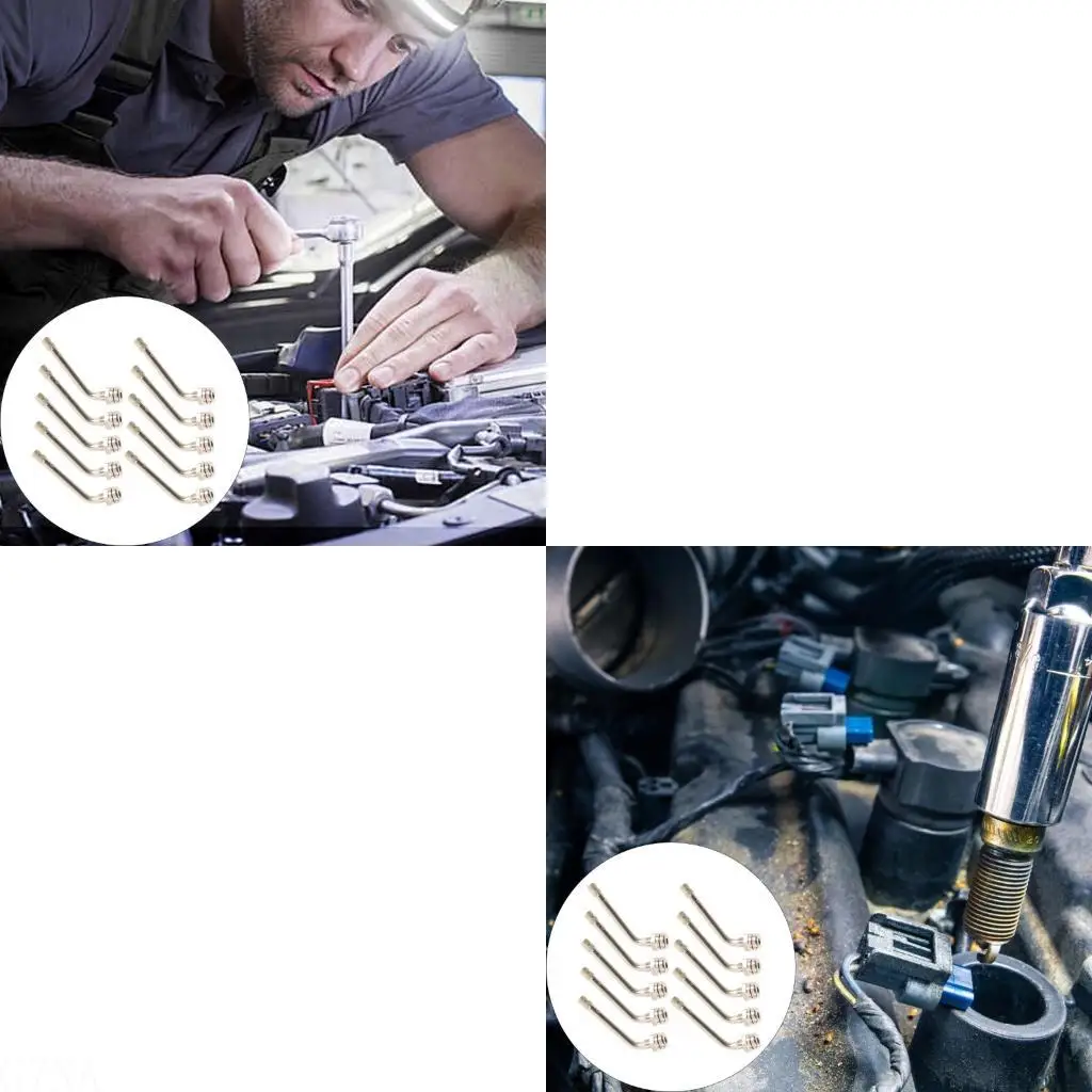 

G7NA 10 шт. стержни клапанов Прямая замена стержня клапана 120 градусов для поврежденного TR545D