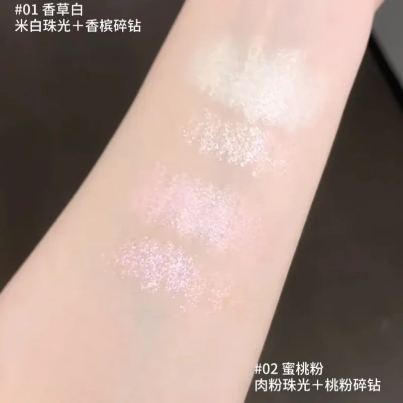 Flower Knows Shell's Jewel Collection 더블 헤드 쉬머 아이라이너 펜 누에 누에 방수 형광펜 아이섀도