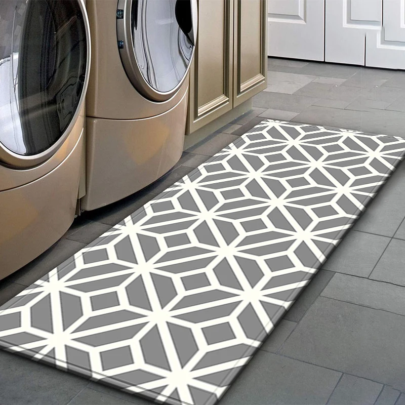 VIKAMA Washable Non-Slip Laundry Room Decoration Mat Entry Door Rug Home Carpet For LivingRoom Bedroom Kitchen Corridor