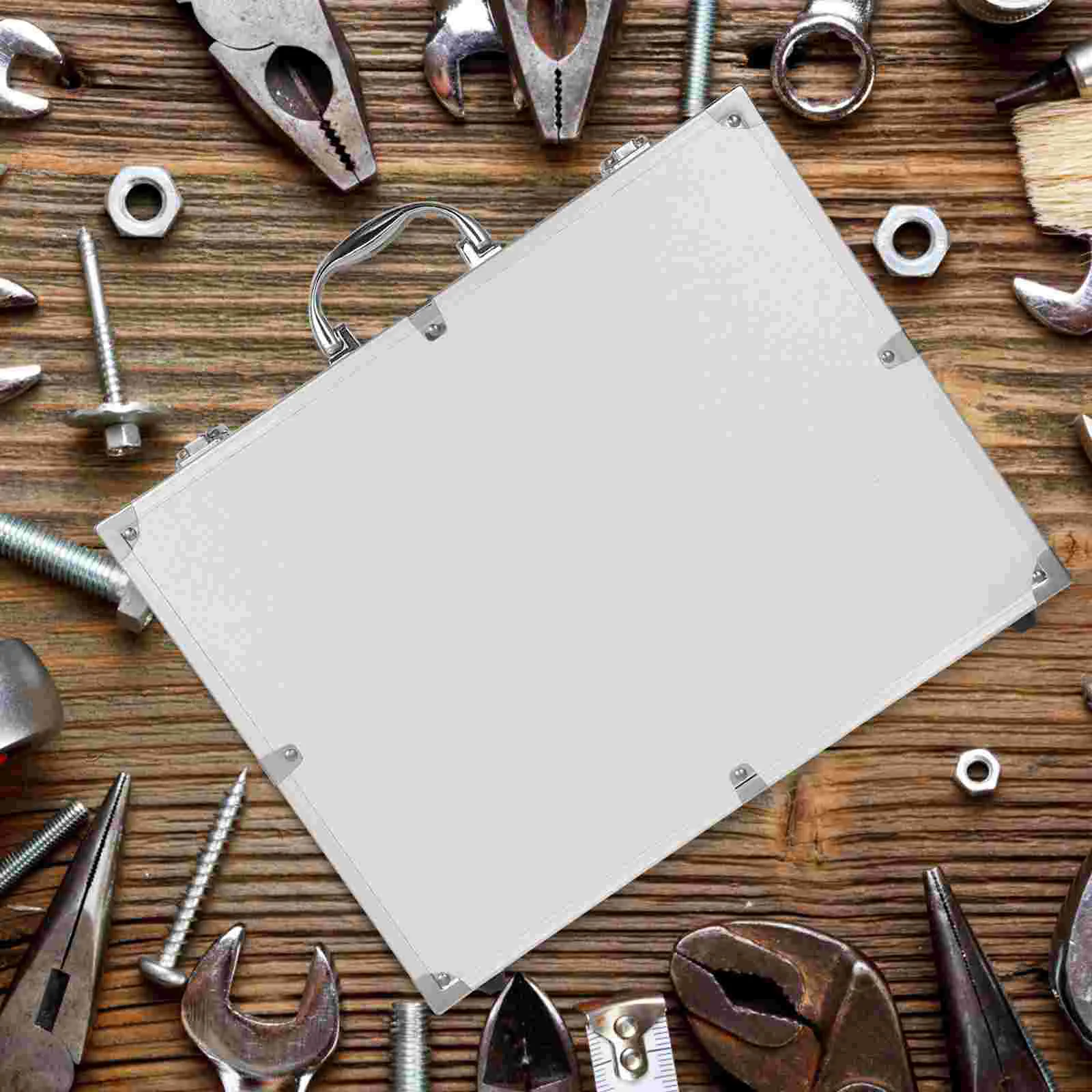 Supplies Toolbox Reliable Medicine Case Prime Lock Silver Aluminum Alloy Multi-purpose Lockable Flight Man