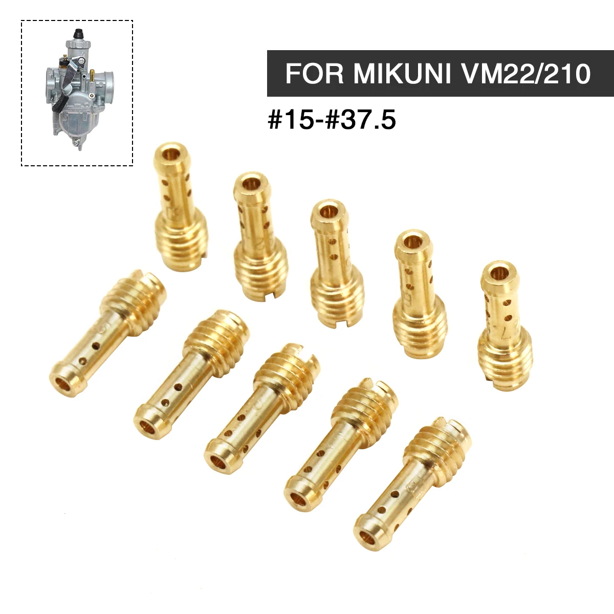 ZSDTRP-carburador de motocicleta para MIKUNI VM/TM/TMX VM22/210, 10 unidades