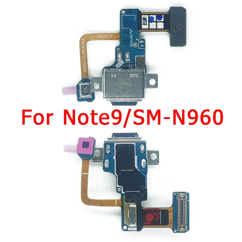 Charging Port For Samsung Galaxy Note 7 8 9 10 Plus Lite N950 N960 N970 Charge Board Usb Connector Flex Cable Plate Spare Parts