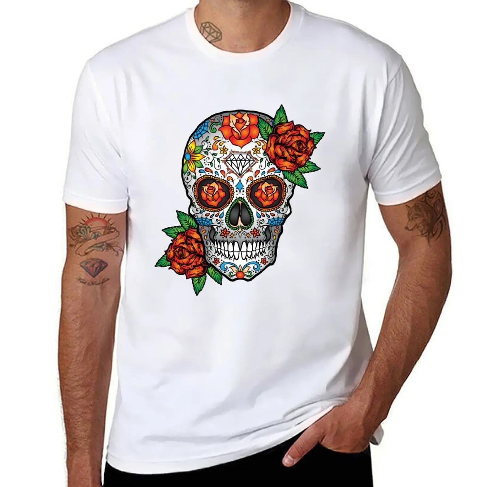 

Sugar Skull Dia de los Muertos T-Shirt man t shirt designer t shirt for man g man t shirts for men T-Shirt