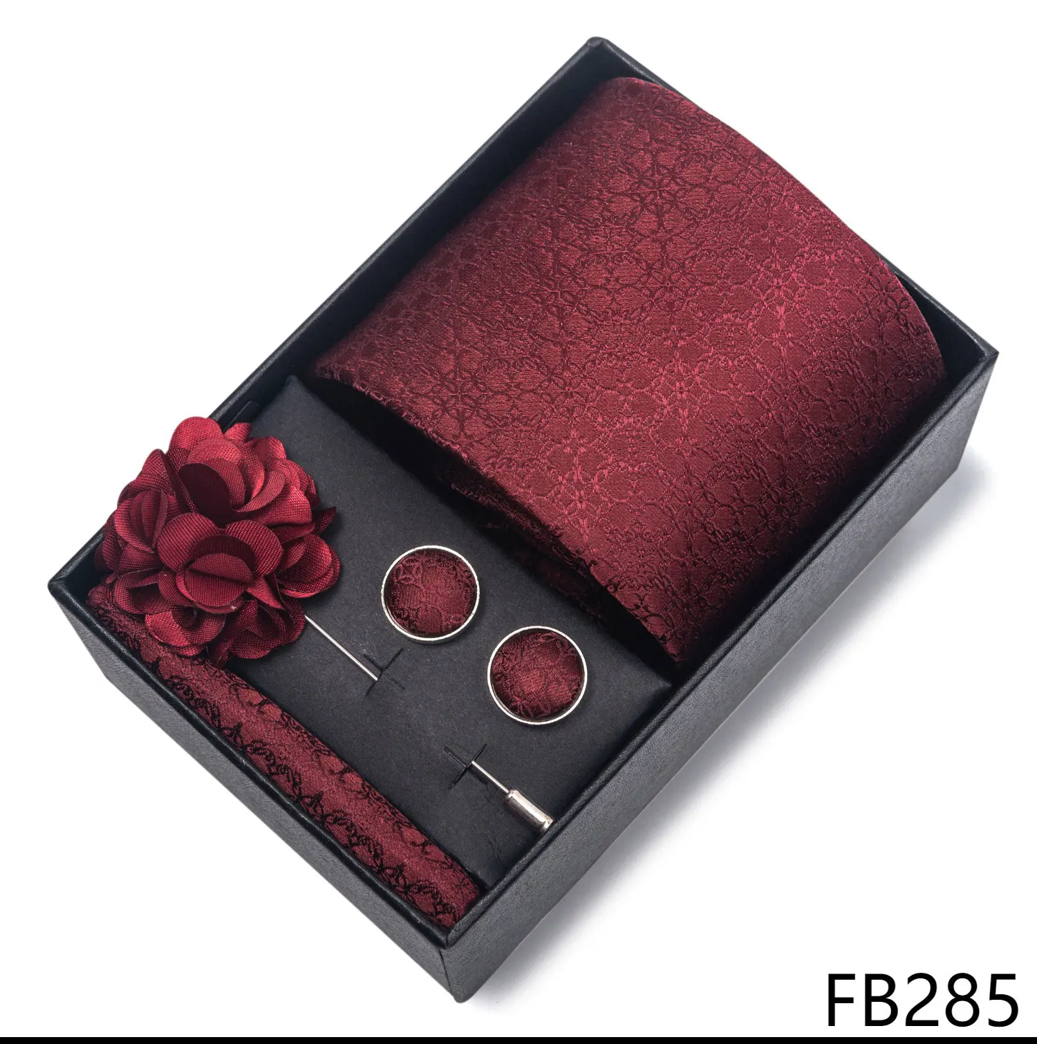 Bild 6: Ein Set floraler Herrenkrawatten in einer Geschenkbox, erhältlich in verschiedenen Farben und Mustern, klassisch und elegant, ein perfektes Geschenk.