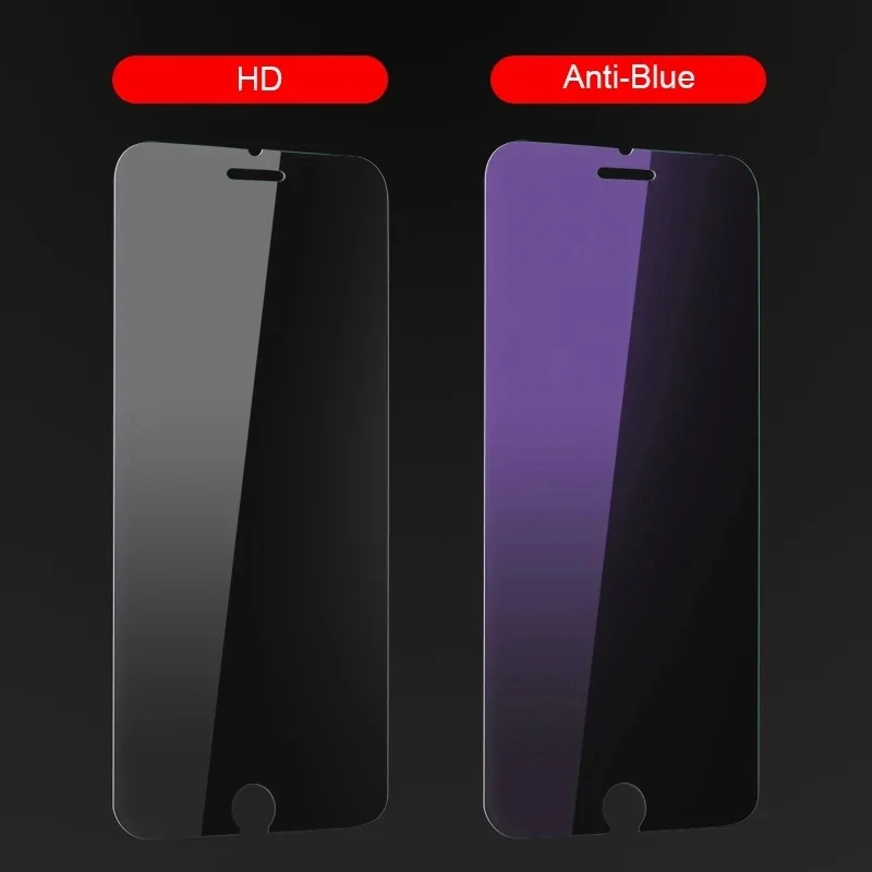 Matte Anti Blue Light Ray Tempered Glass Screen Protector For IPhone 16 Pro Max 15 14 13 12 Mini 11 Pro X XR XS Max