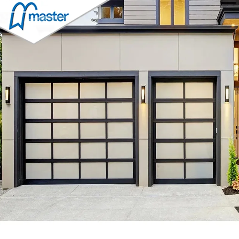 

Прямые поставки с завода: современные стильные высококачественные автоматические гаражные ворота с дистанционным управлением из алюминия и закаленного стекла для дома