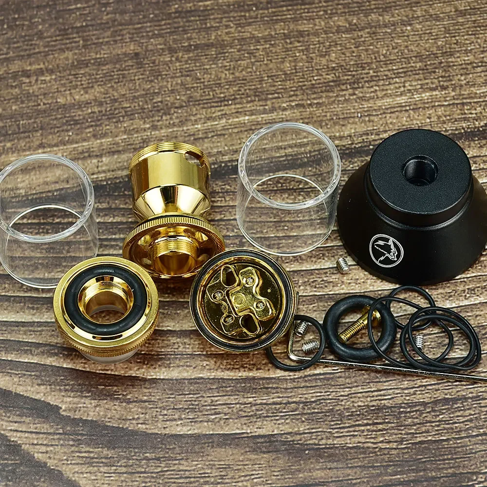 Распылитель Wolfcoolvape 24 мм Zeus X RTA 316SS с двойной катушкой, 4 мл, восстанавливаемый резервуар для вейпа для моделей электронных сигарет