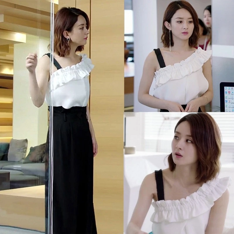 

Одежда для танцев Kpop Girl Group, женские топы феи, праздничная одежда, рубашка с открытыми плечами, летний сценический костюм, белый танцевальный наряд