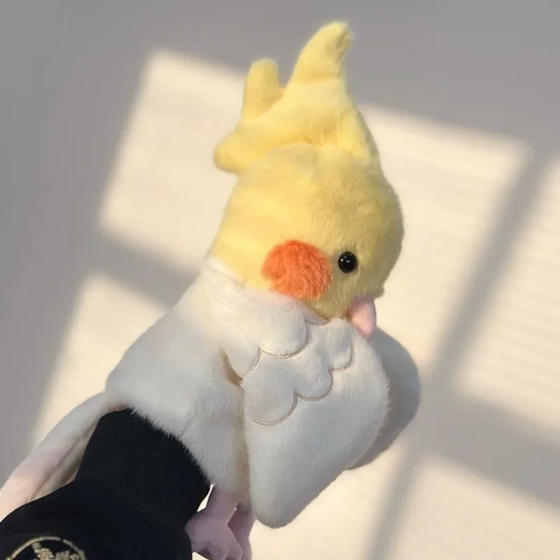 Marioneta de mano Popular de loro y pájaro de 20cm, juguete de peluche, muñeco Ventriloquist, colección interactiva educativa, juguete de regalo de cumpleaños y vacaciones