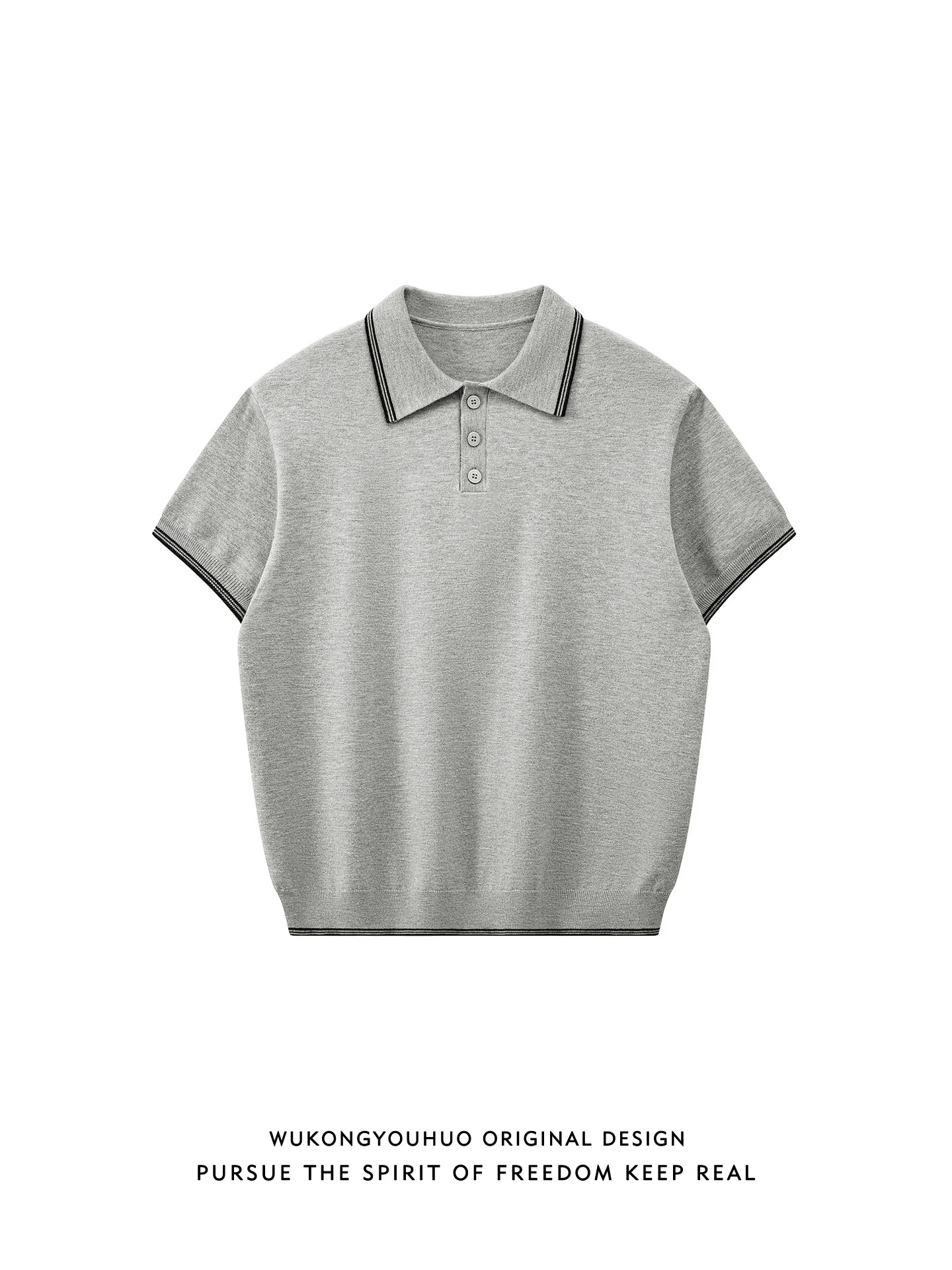 

Повседневная вязаная рубашка с коротким рукавом в винтажном стиле, универсальный топ для отдыха для мужчин и женщин на лето, с пуговицами.