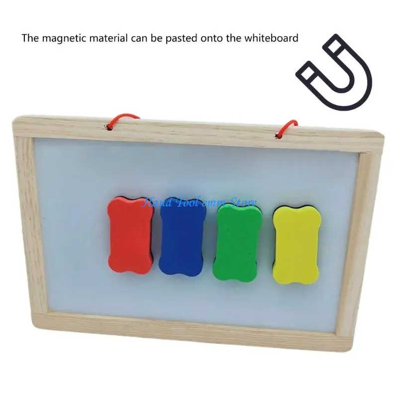 H37F 4 pièces gommes à sec magnétiques gomme pour tableau blanc magnétique nettoyant pour tableau coloré pour enseignants