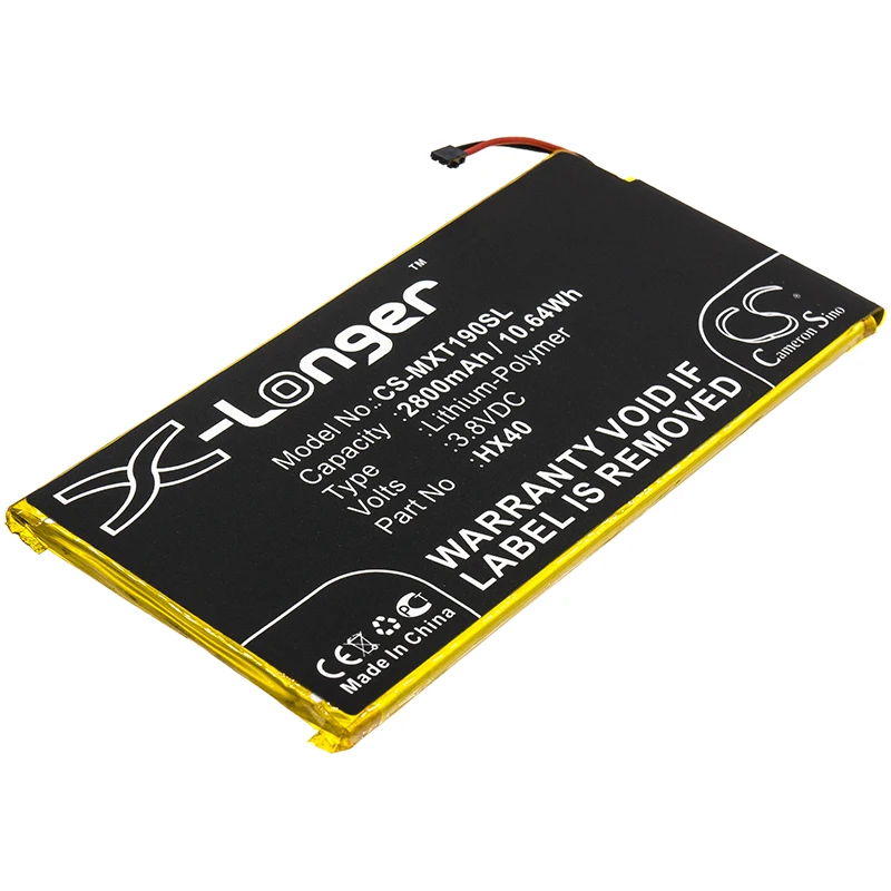 CS Replacement Battery for Motorola Moto X4,Moto X4 LTE-A LATAM,XT1900-4,XT1900-1,Moto X4 Dual SIM, PN:HX40 2800mAh / 10.64Wh