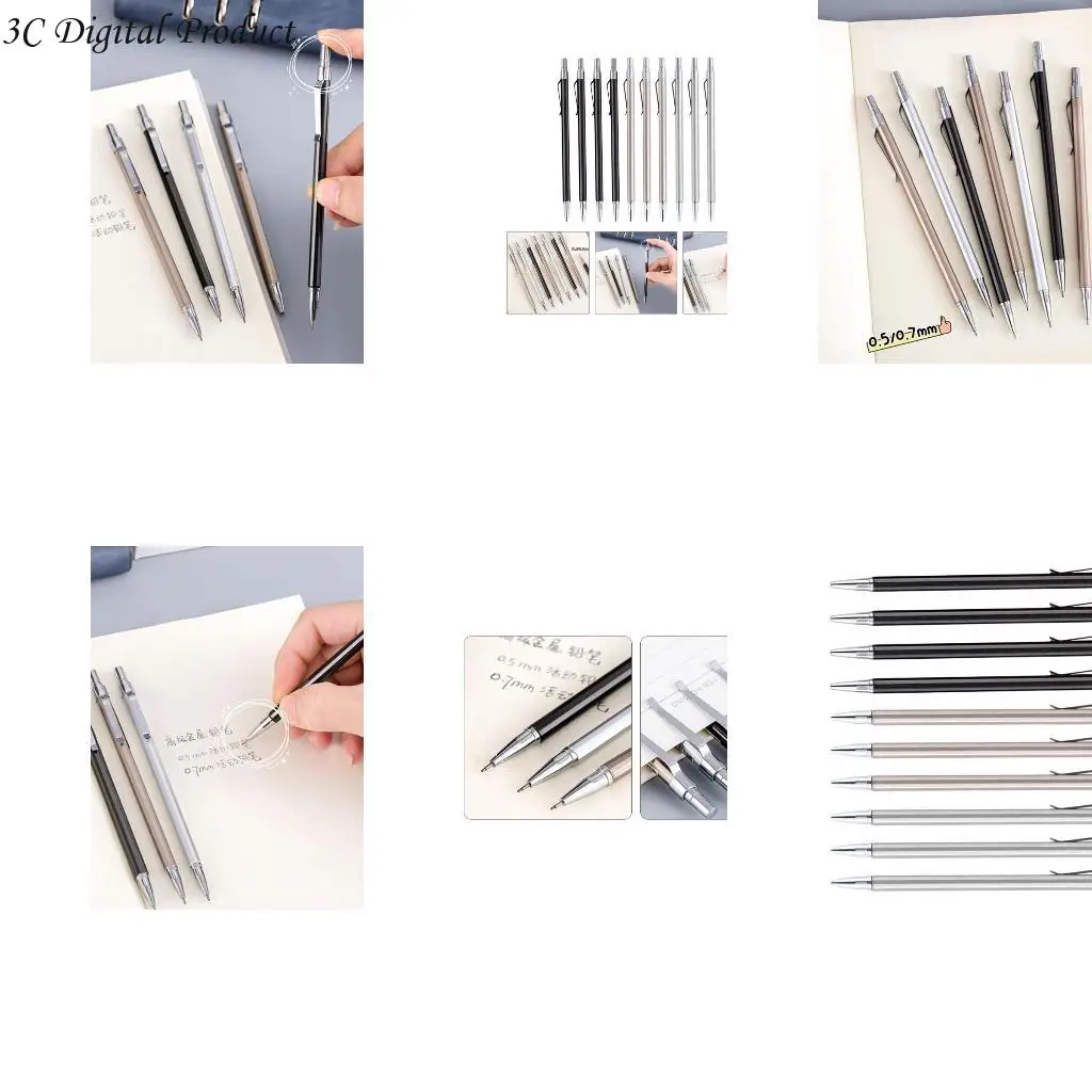 10pcs Механический карандаш 0,5 или 0,7. АВТОМАТИЧЕСКИЙ ПАНАТИЧЕСКИЙ ПАНЦИЛ МЕХАНИЧЕСКИЙ ПАНДАНИЙ ДЛЯ СТУДЕНТА ПРИБОРИТЕЛЬНОСТЬ
