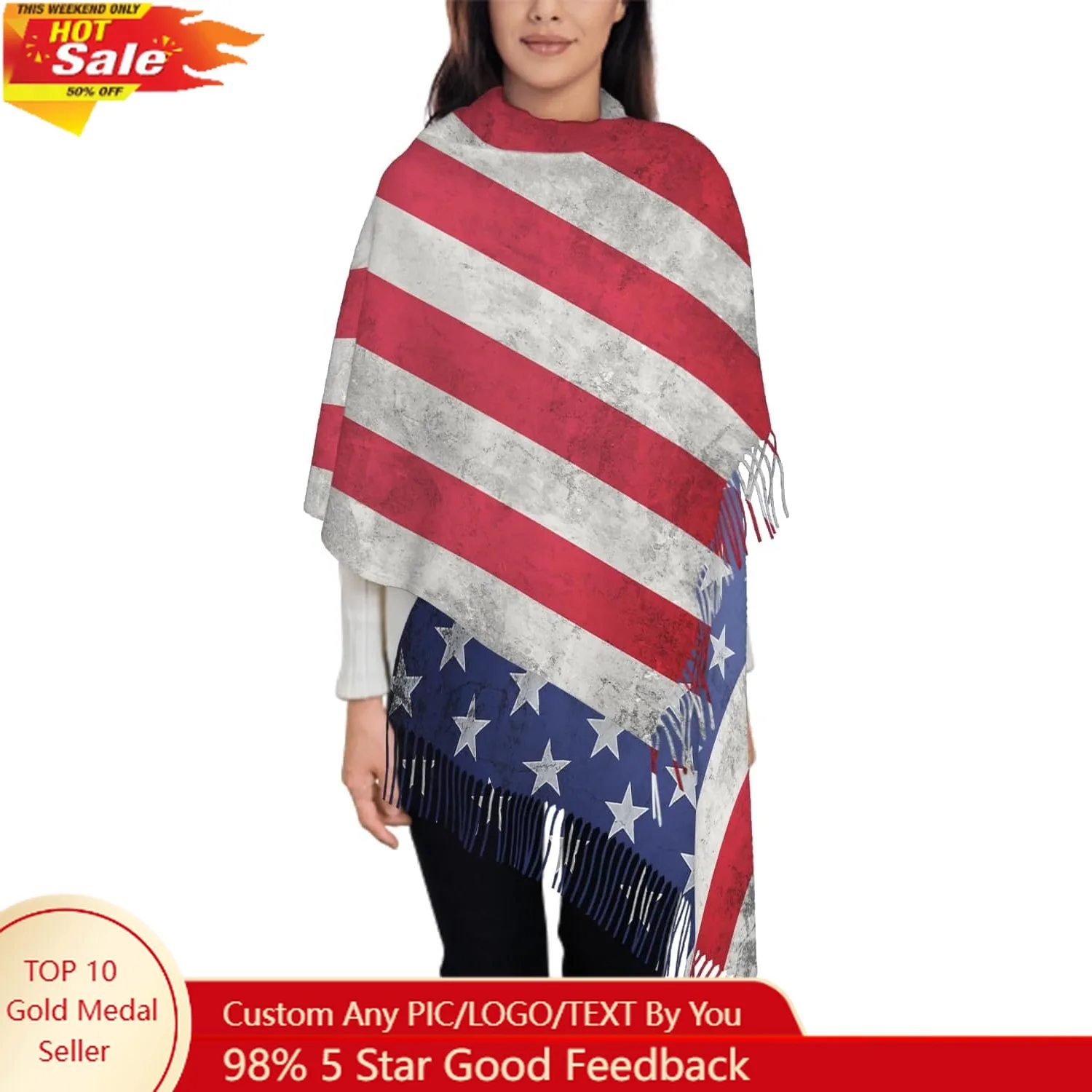 

Oversize Scarf for Women Floral Flower Purple Prune Color Scarf Tassel Scarves Fall Winter Shawl Wraps - 77.6 x 28.3in