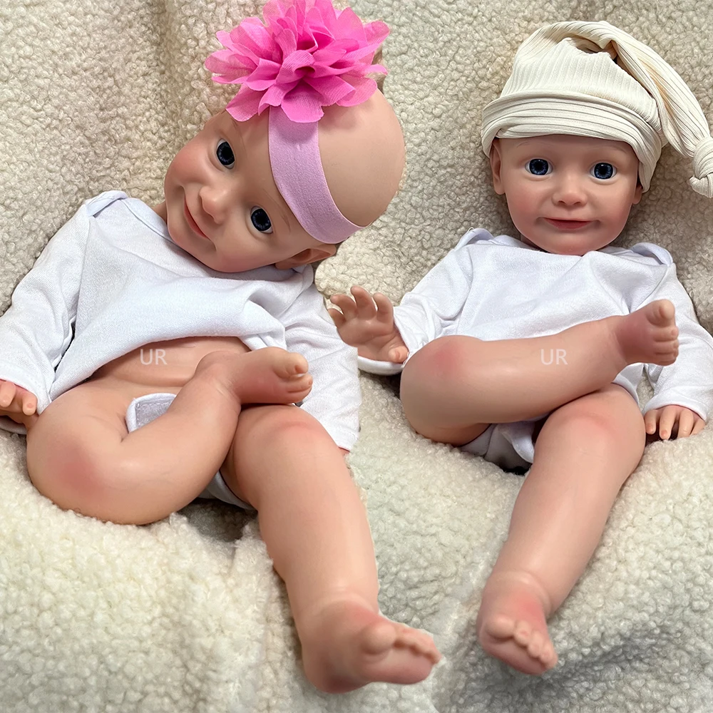 

Soft 16Inch Full Silicone Body Reborn Doll Lifelike Handmade Baby Girl Visible Veins Artist Painted Infants Christmas Gift