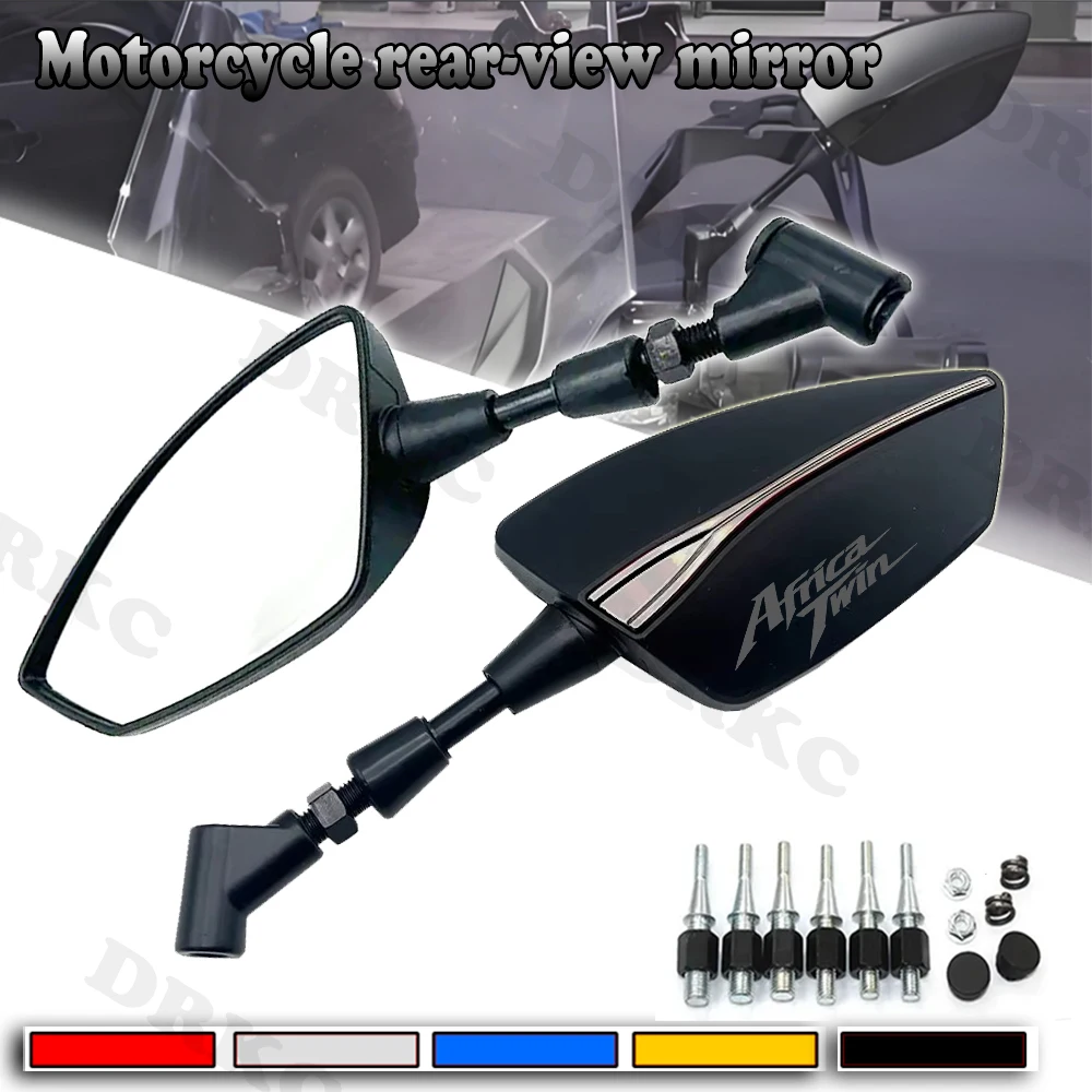 

For HONDA Africa Twin CRF1000L Motorcycle Mirrors with Screw Thread (Left/Right) - Rear Rearview Mirrors (CRF1000L/AfricaTwin)