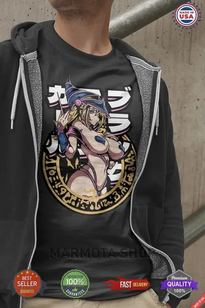 Dark Magician Girl YuGiOh T-Shirt Tee Japanese Anime Ecchi Waifu Kawaii Shirt