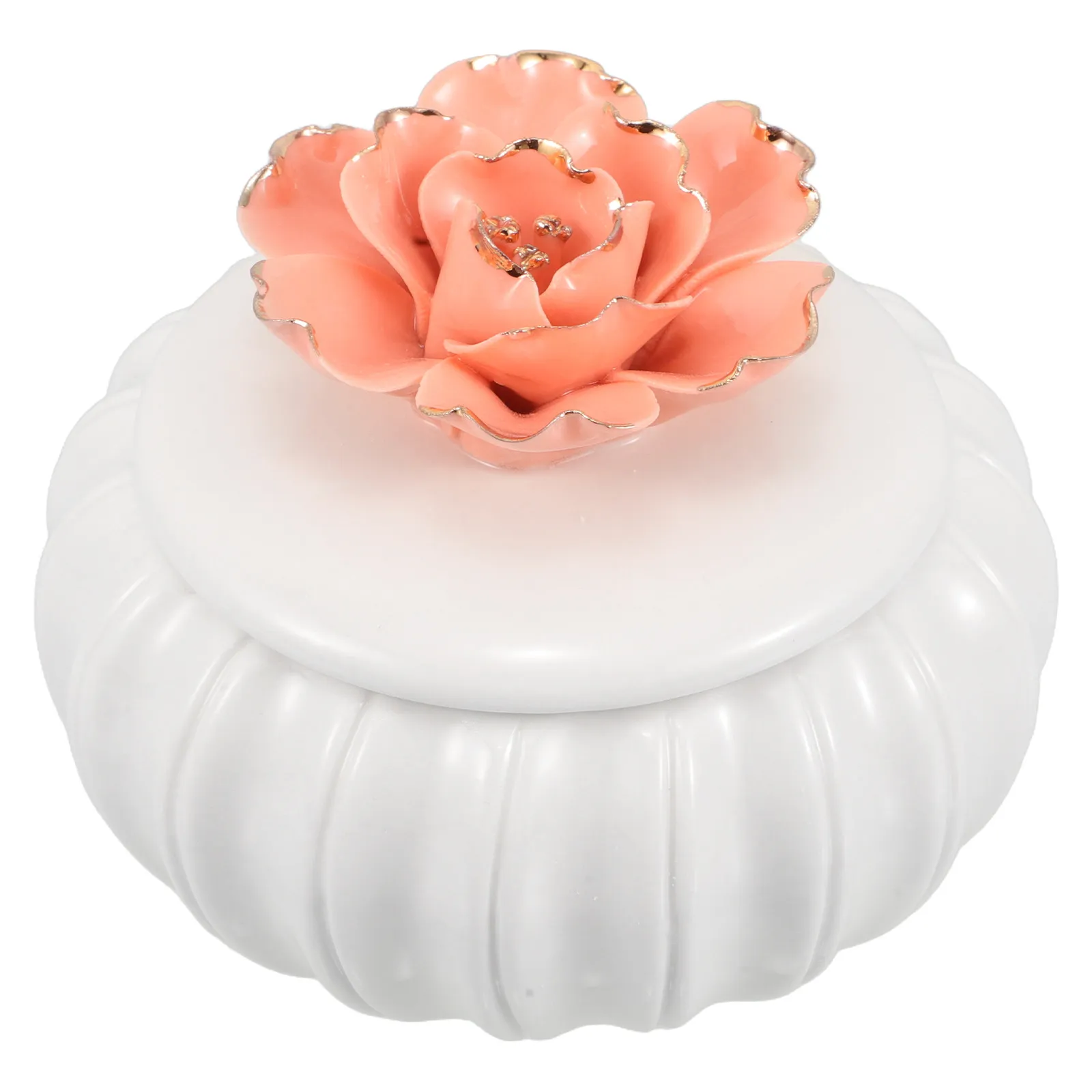 

Nordic Style Ceramic Jewelry Storage Box Hand-Painted Smooth Surface Jewelry Organizer for Rings Earrings Necklaces Small