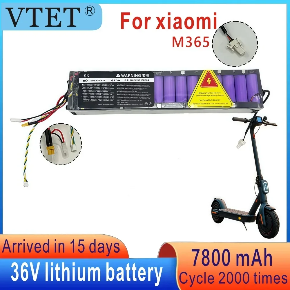 

2025100% Diy 18650 36V Lithium ion Battery Original 36V 7800mAh Battery Suitable for Xiaomi M365 M356 Pro Dedicated Battery Pack