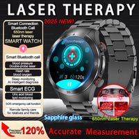 2025 New For HUAWEI Health Tracker Uric Acid Body Fat Smart watch laser Therapy Watches Bluetooth Call ECG+PPG Smart Watch Man