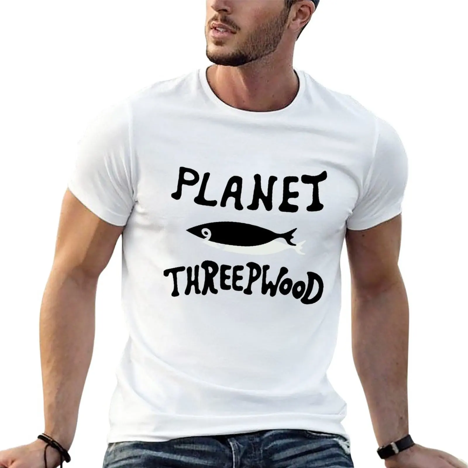 New PLANET THREEPWOOD T-Shirt summer clothes animal print shirt for boys anime Men's t-shirt