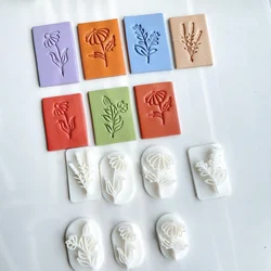 Spring Flower Polymer Clay Stamps | Botanical Clay Stamps | Boho Stamps for Clay Earrings | Clay Tools | Polymer Clay Supplies
