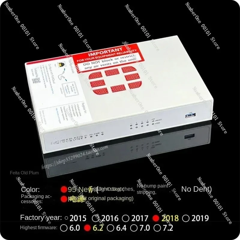 For FortiGate 30E Fortinet Firewall, 95% New Firmware 6.2 Full Gigabit for Learning VPN, FG-30E Lab Appliance